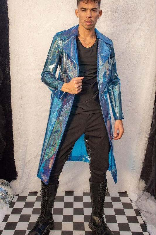 Rubberized Vinyl Trench Coat