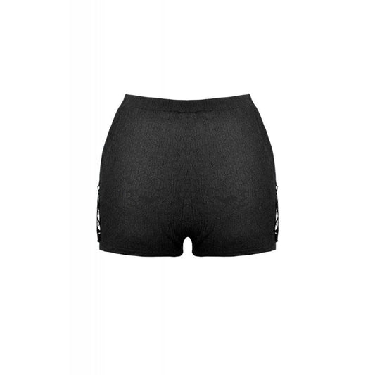Gothic Floral Lace Sides Short Leggings