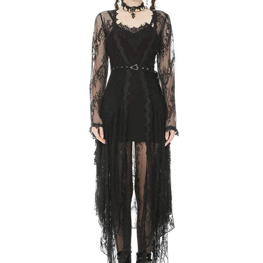 Sexy Slim-fitted Black Lace Bodycon Dress(not Including Lace Cape)