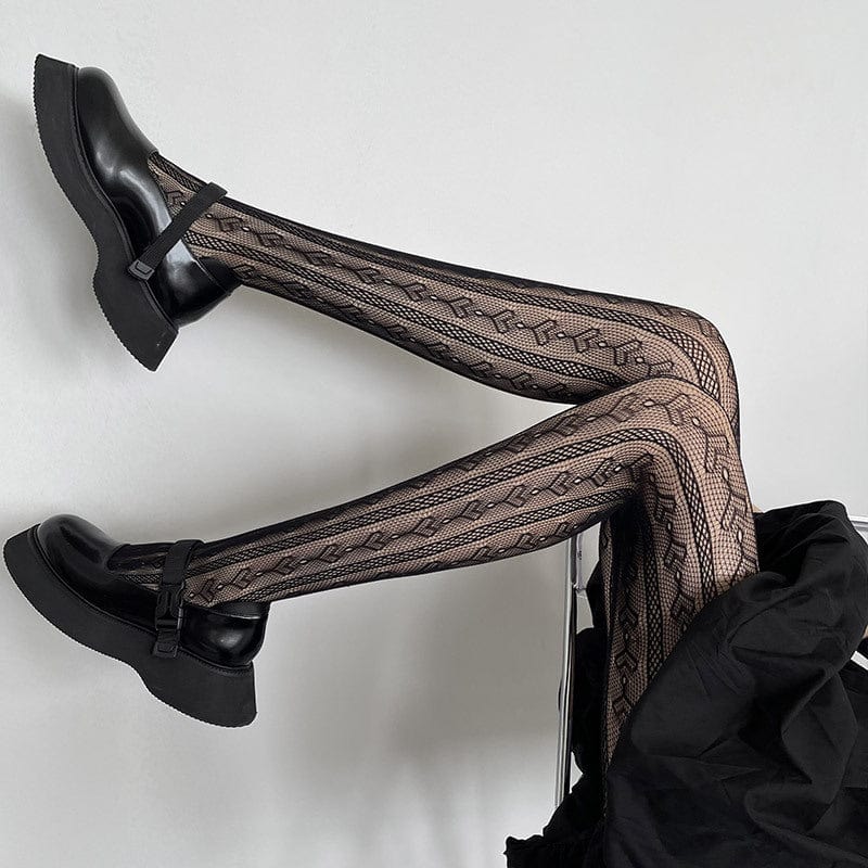 Punk Heart Fishnet Pantynose
