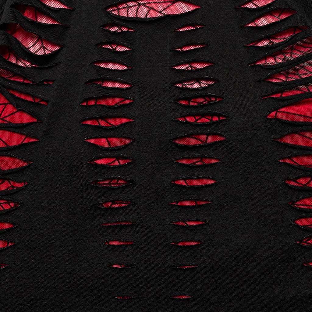 Grunge Ripped Halterneck Tank Top