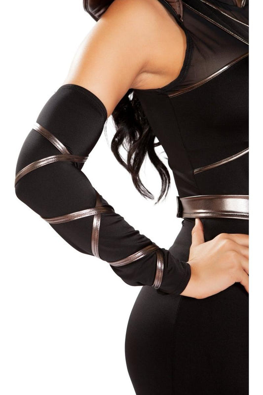 Pair of Arm Cuffs with Strap Detail - bunnyboiler