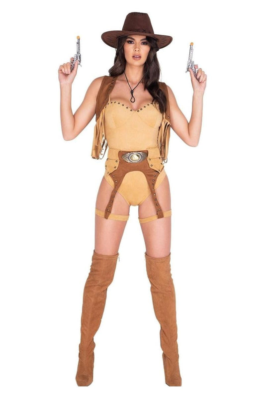 4pc Wild West Babe Costume - bunnyboiler