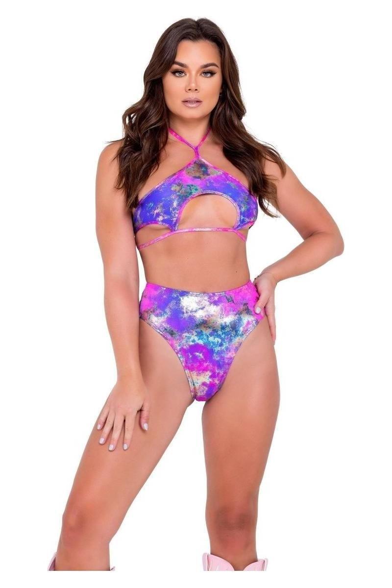 Tie - Dye High - Waisted Shorts - bunnyboiler