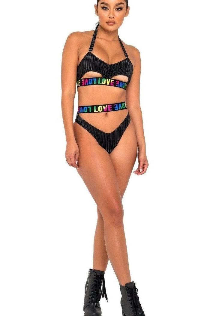 Pride Bikini Top with Underboob Cutout