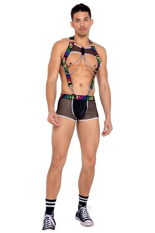 Men’s Pride Harness with Suspenders - bunnyboiler