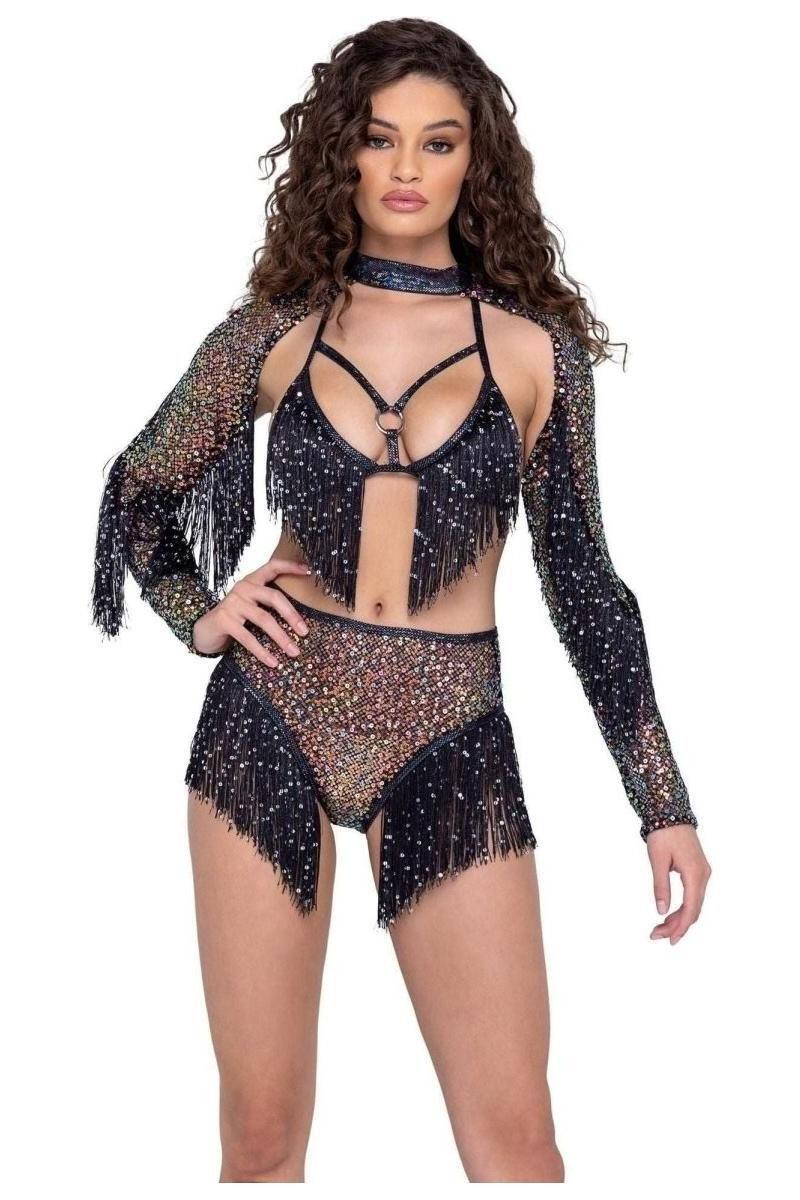 Sequin Fishnet Shrug - bunnyboiler