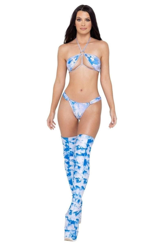 Cloud Print Thong Back - bunnyboiler