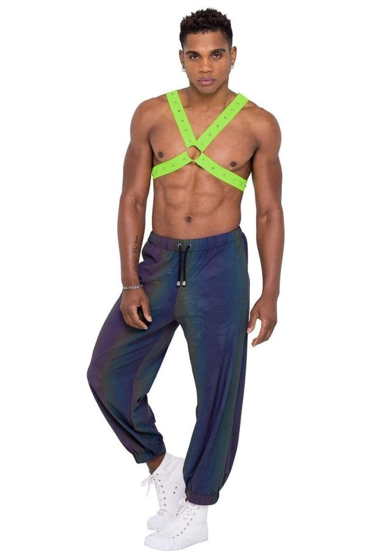 Men’s Neon Green Glow In the Dark Harness - bunnyboiler