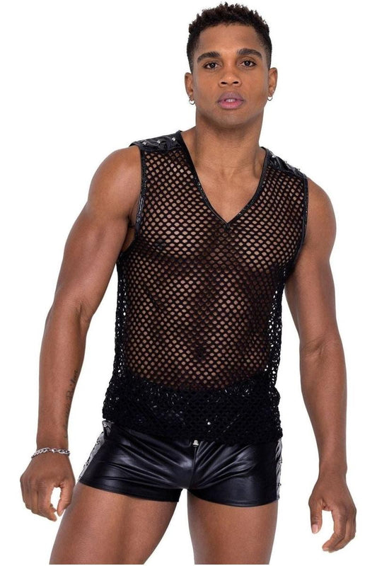 Men’s Fishnet Tank Top - bunnyboiler