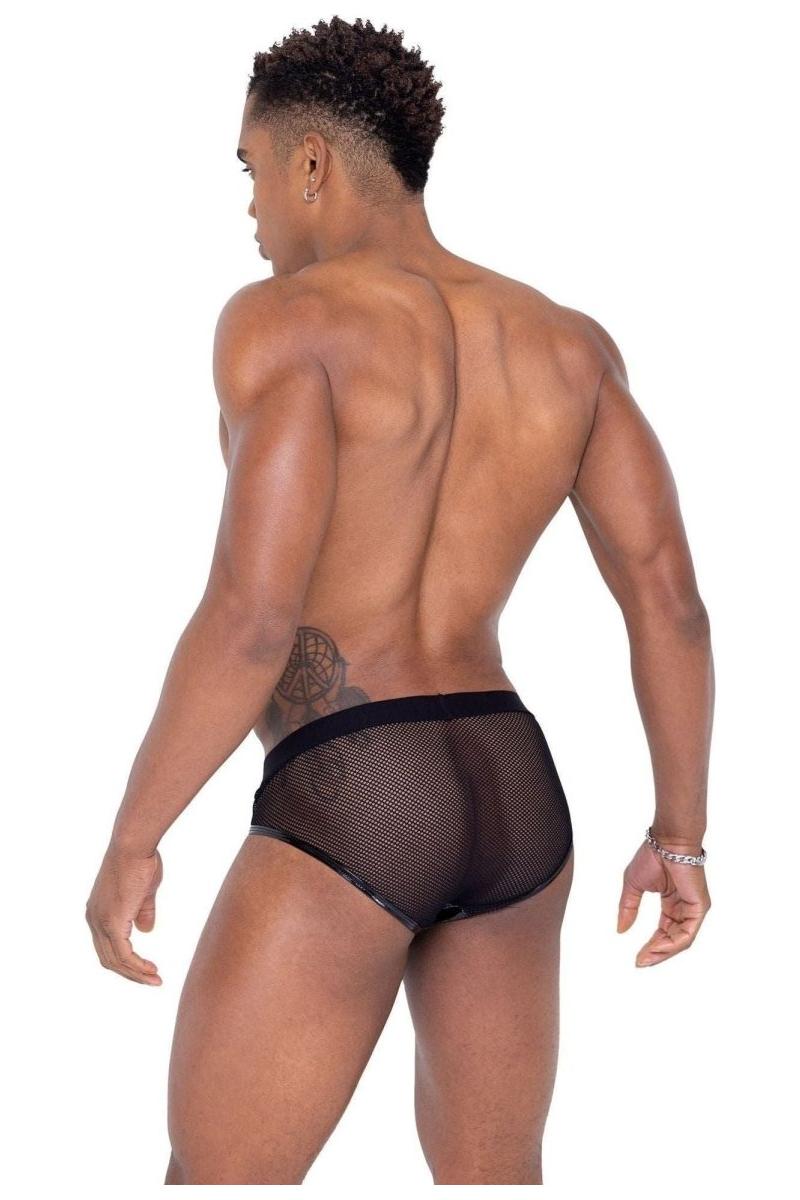 Men’s Pride Fishnet & Vinyl Briefs - bunnyboiler