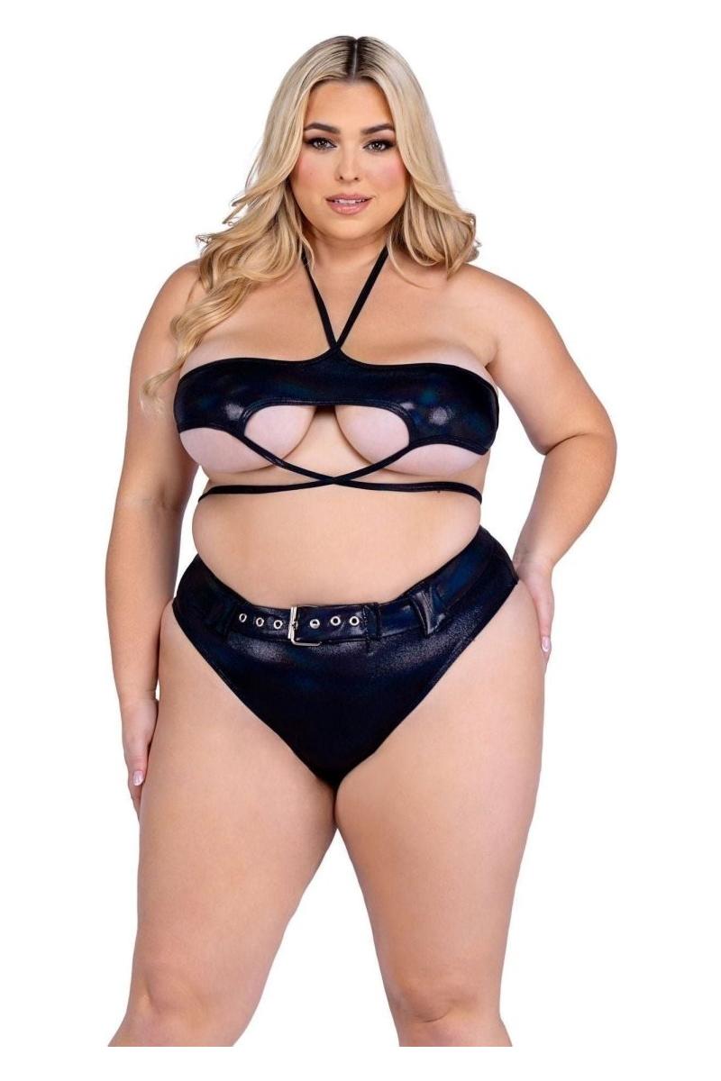 Shimmer Top with Underboob Cutout - bunnyboiler