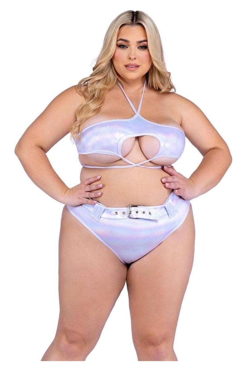 Shimmer Top with Underboob Cutout - bunnyboiler