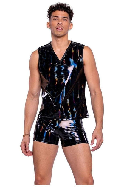 Vinyl with Iridescent Print Tank Top - bunnyboiler