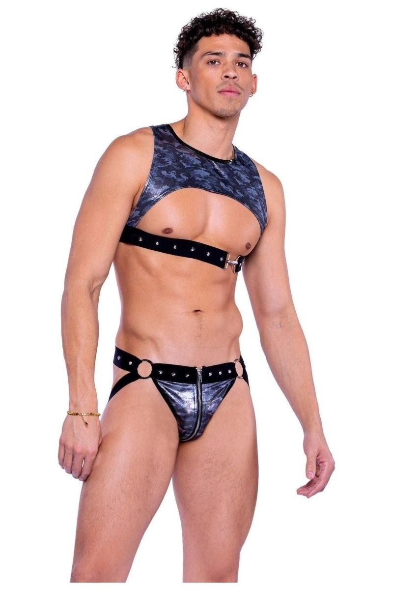 Shimmer Camouflage Jock Strap - bunnyboiler