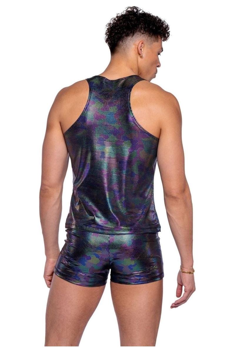 Rainbow Shimmer Camouflage Shorts - bunnyboiler