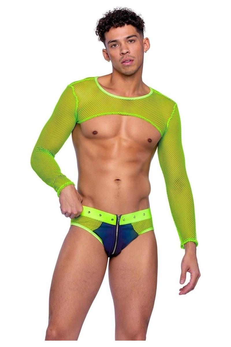 Reflective & Fishnet Briefs - bunnyboiler