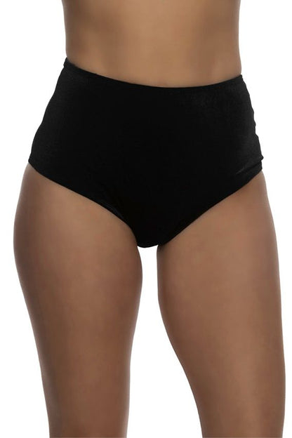 high waist cheeky velvet shorts