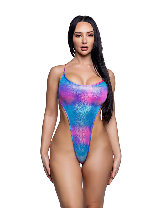 shimmer string-back bodysuit