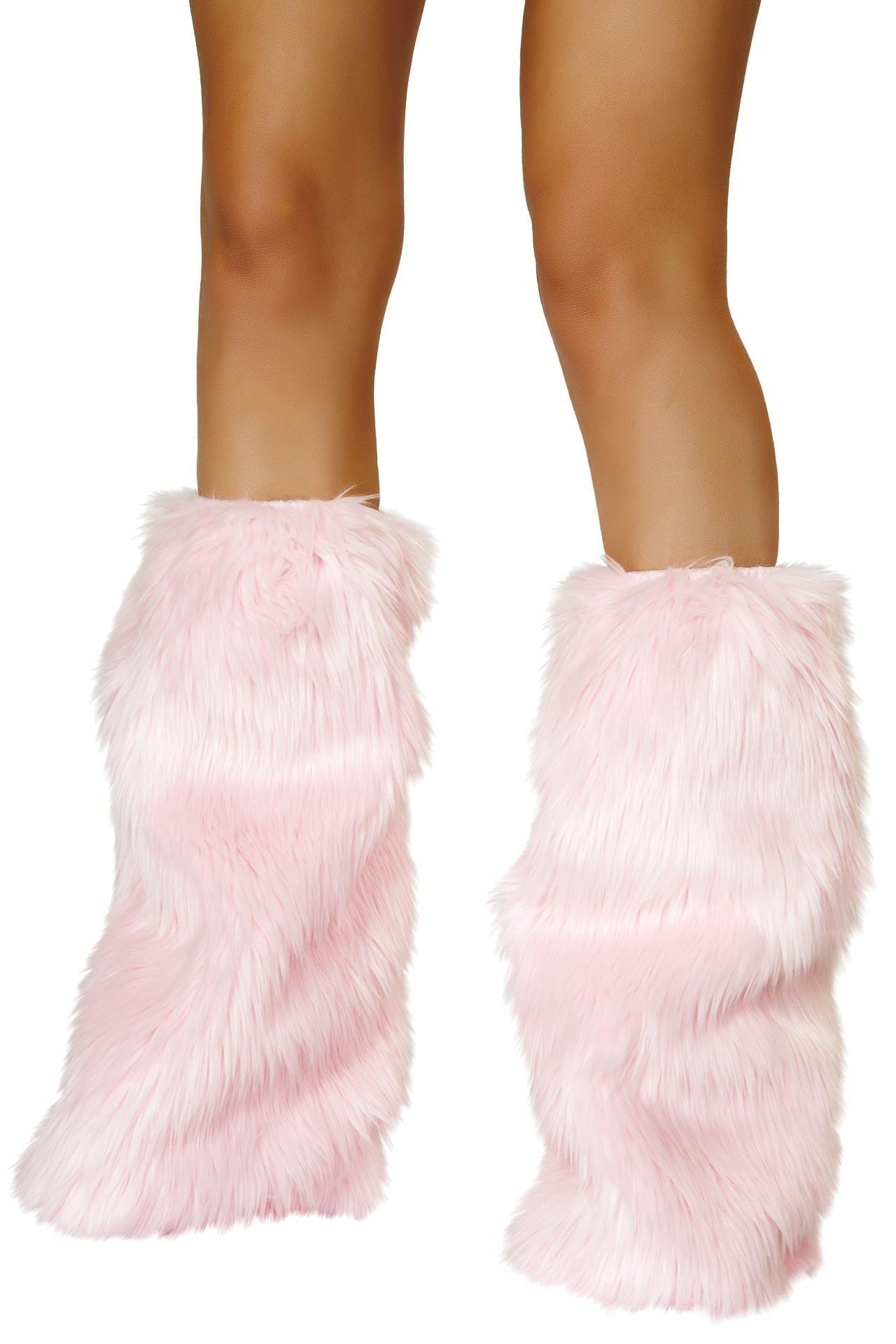 basic faux fur leg warmers