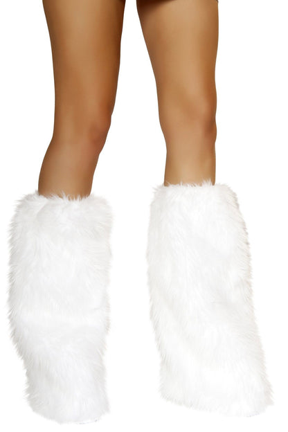 basic faux fur leg warmers