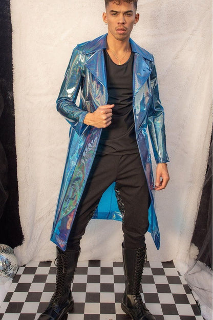 Rubberized Vinyl Trench Coat