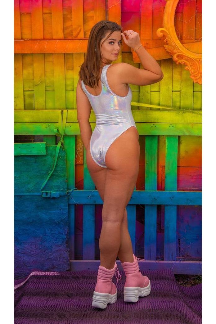 Holographic Tank Bodysuit - bunnyboiler