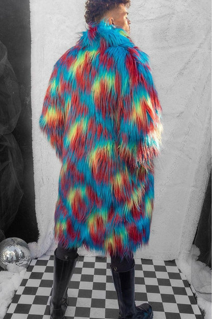 Unisex Faux Fur Mid-Length Coat