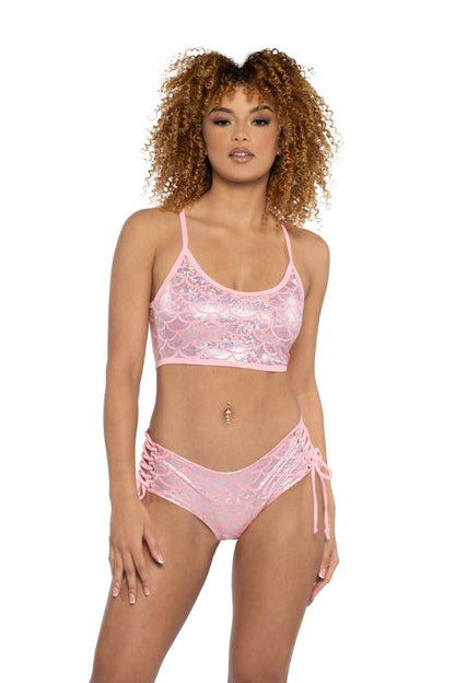 Tank Top & Lace-Up Short Set
