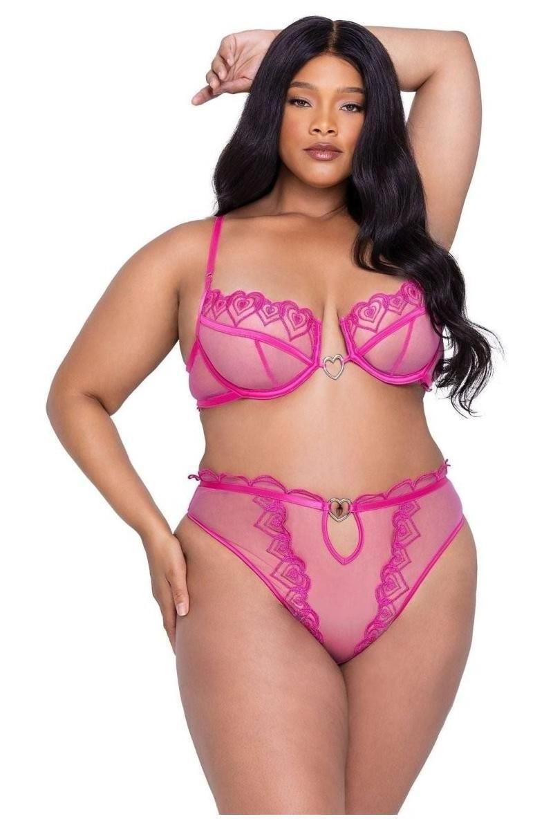 Bubblegum Heart 2 - Piece Short Set - bunnyboiler