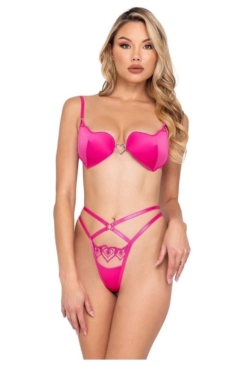 Bubblegum Heart Cup 2 - Piece Short Set - bunnyboiler