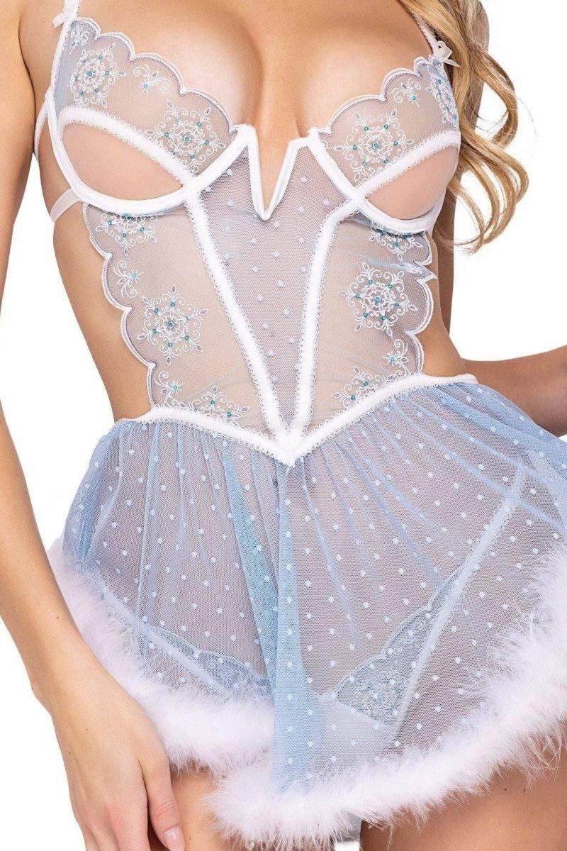 Snow Queen Babydoll 2 - Piece Set - bunnyboiler