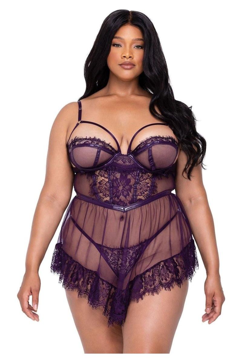 Sugar Plum Babydoll 2 - Piece Set - bunnyboiler