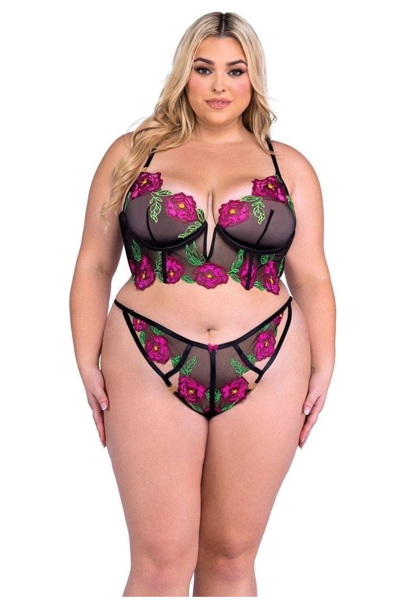 Peony Paradise 2 - Piece Bra Set - bunnyboiler