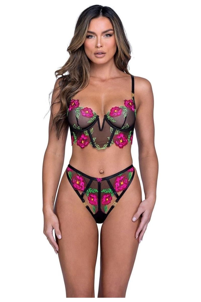 Peony Paradise 2 - Piece Bra Set - bunnyboiler