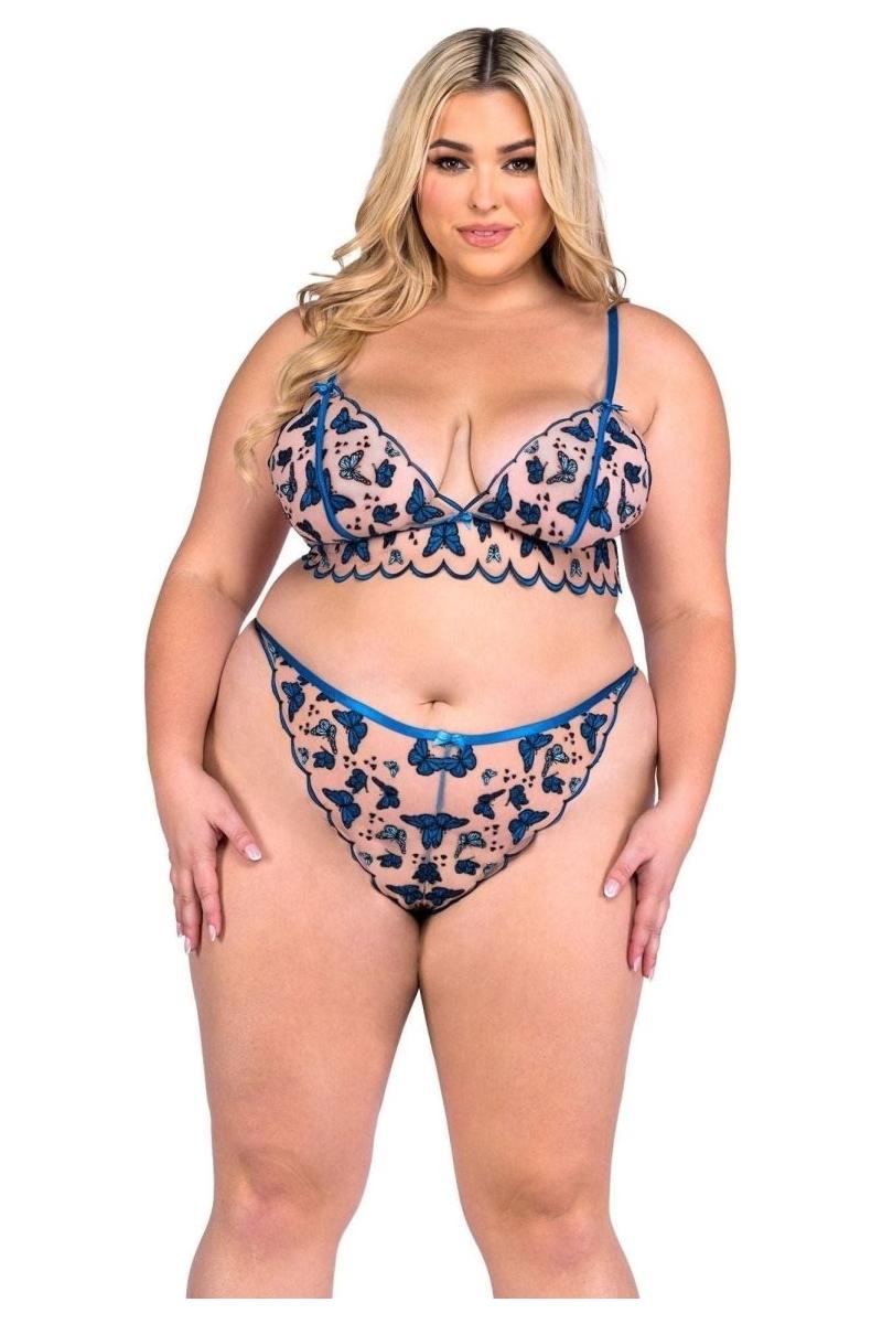 Butterfly Beauty 2 - Piece Bralette Set - bunnyboiler