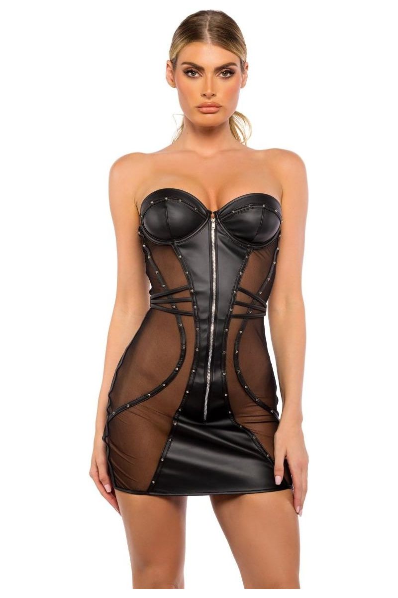 Lust & Leather Dress - bunnyboiler