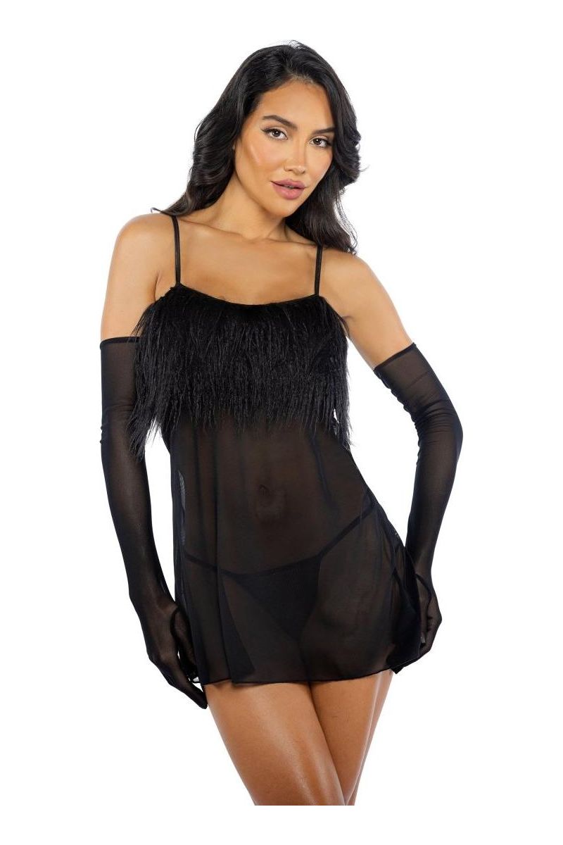 Piece Feather Babydoll - bunnyboiler