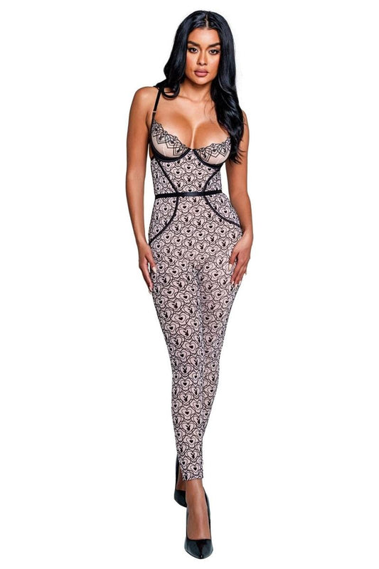 Playboy Bunny Kiss Sleeveless Catsuit - bunnyboiler