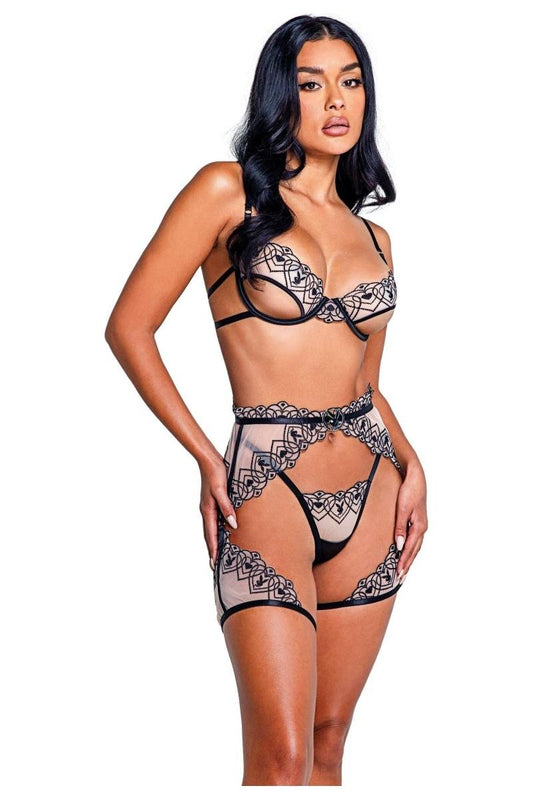 Playboy Bunny Kiss 3 - Piece Chaps Set - bunnyboiler