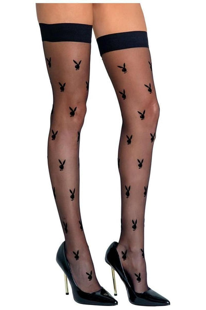 Playboy Bunny Noir Stockings - bunnyboiler