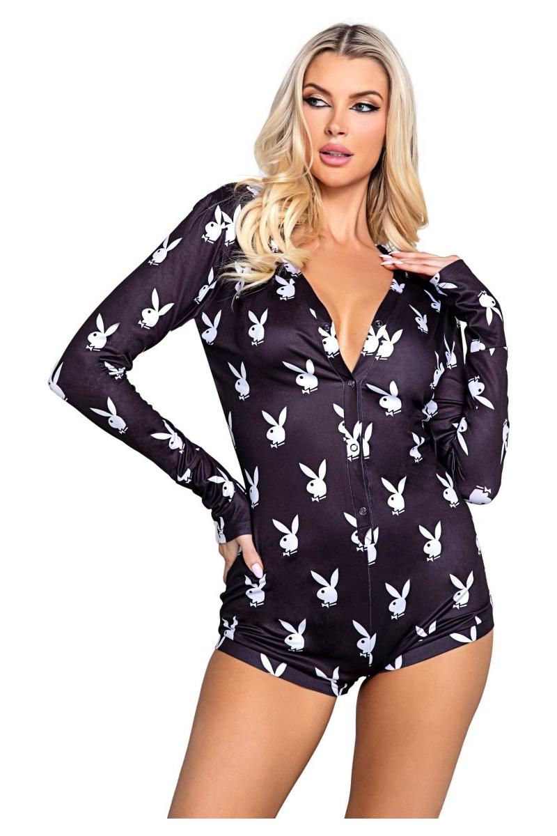 Playboy Slumber Bunny Romper - bunnyboiler