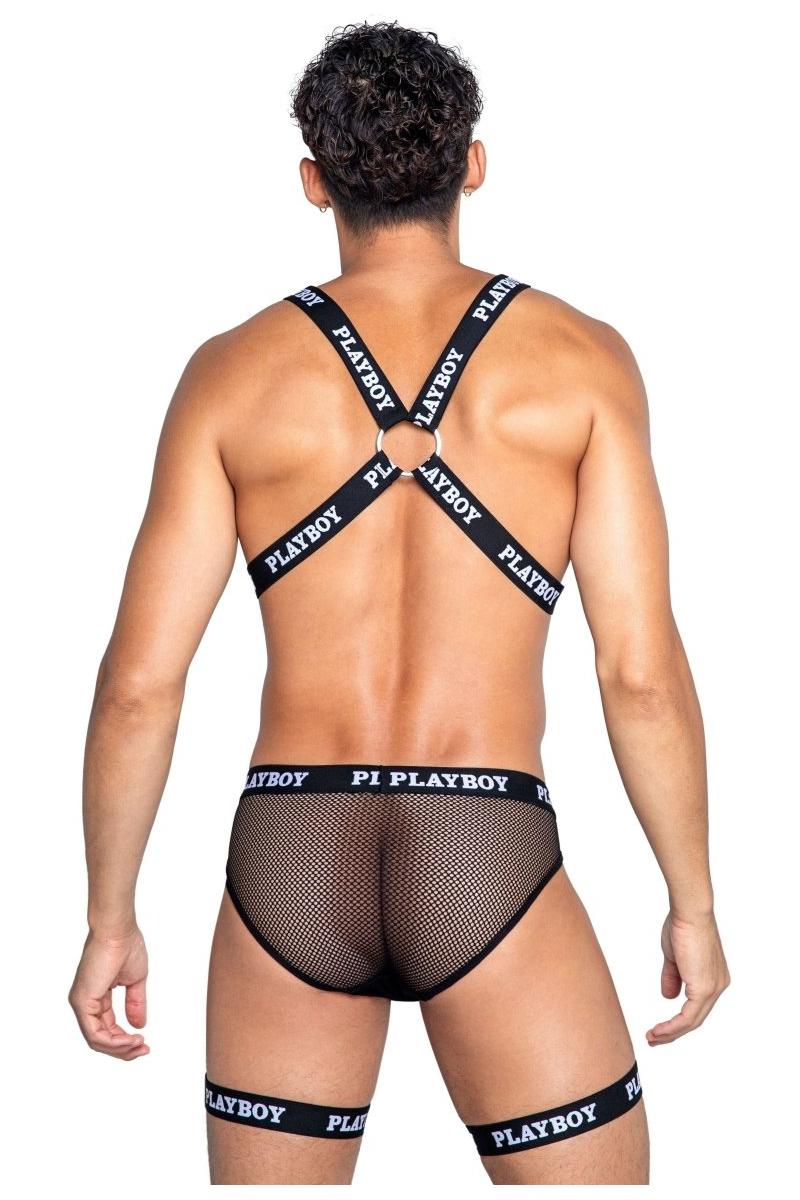 Playboy Mens Dark Room Suspender Set - bunnyboiler