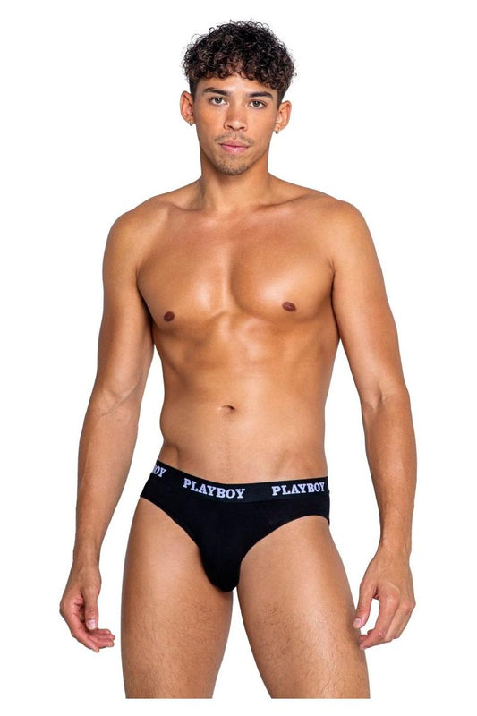 Playboy Mens Modal Gym Briefs - bunnyboiler