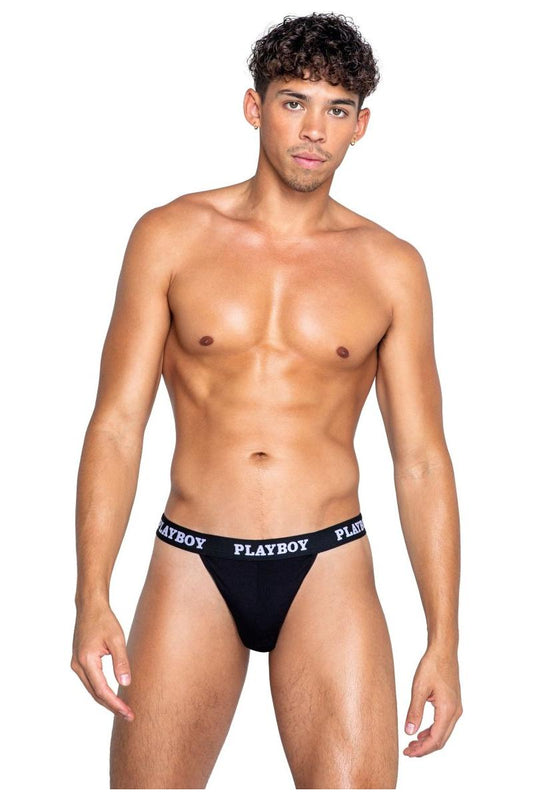 Playboy Mens Modal Gym Thong - bunnyboiler