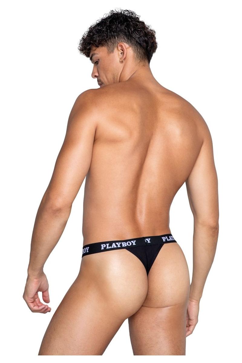 Playboy Mens Modal Gym Thong - bunnyboiler