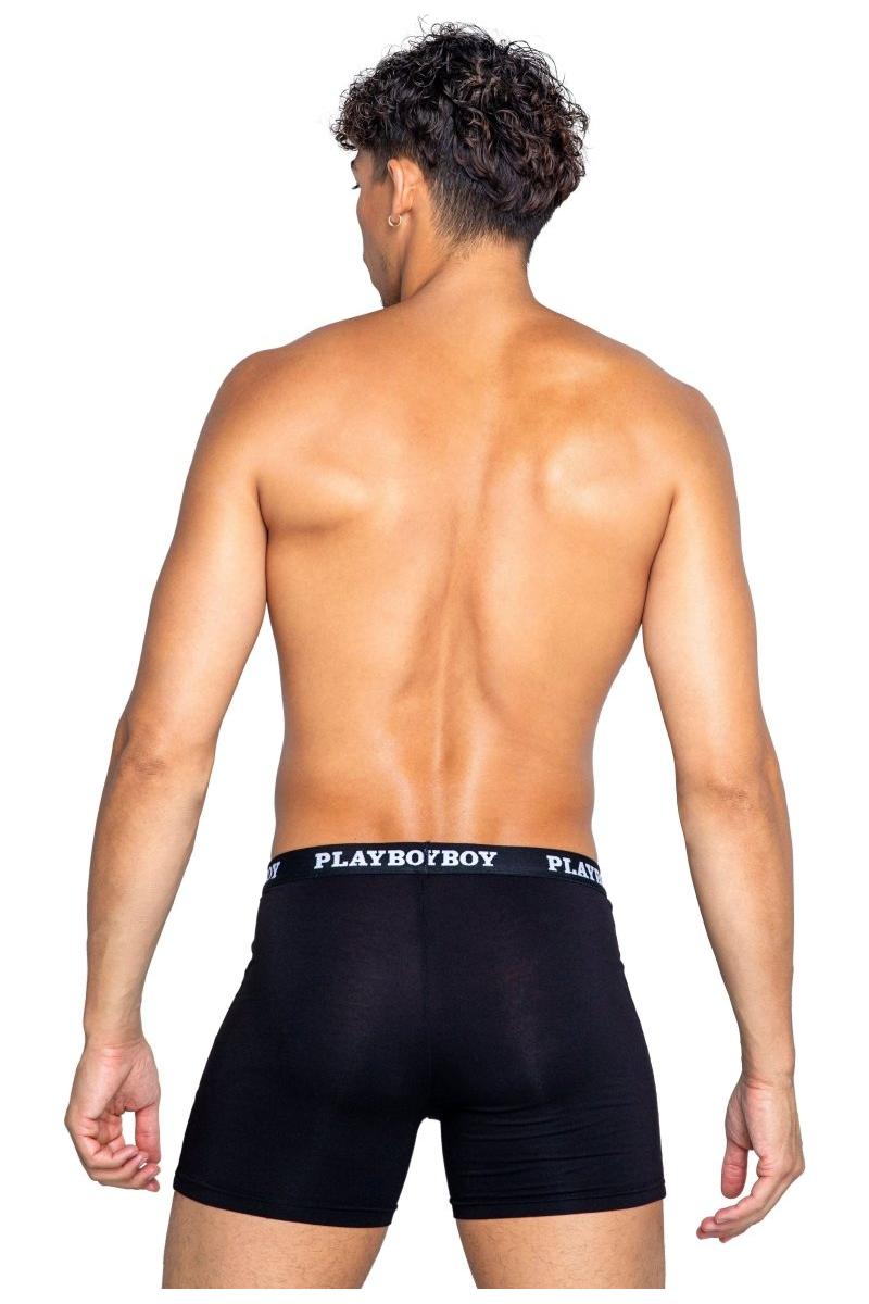 Playboy Mens Tuxedo Modal Classic Boxer Briefs - bunnyboiler