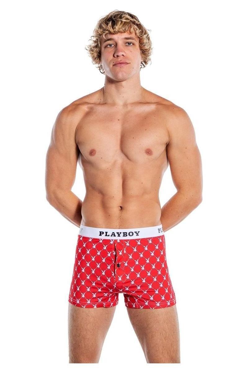 Playboy Mens Argyle Boxer Briefs - bunnyboiler