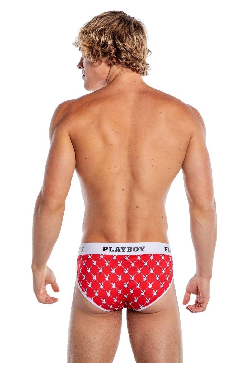 Playboy Mens Argyle Briefs - bunnyboiler