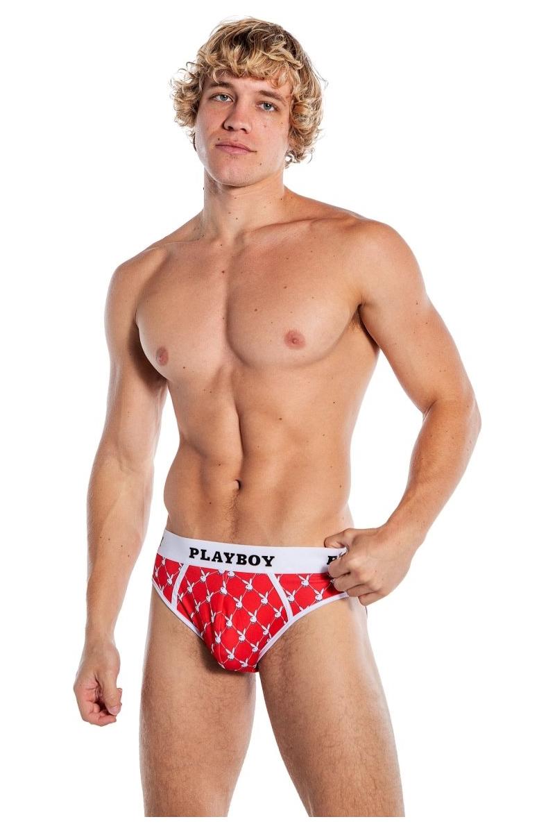 Playboy Mens Argyle Briefs - bunnyboiler